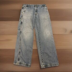 VTG 90s Levi's Silver Tab Light Wash Carpenter Jeans Mens 33/32